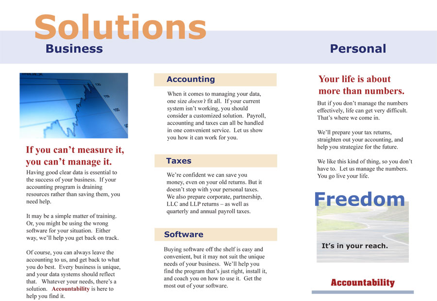 Accountability brochure inside