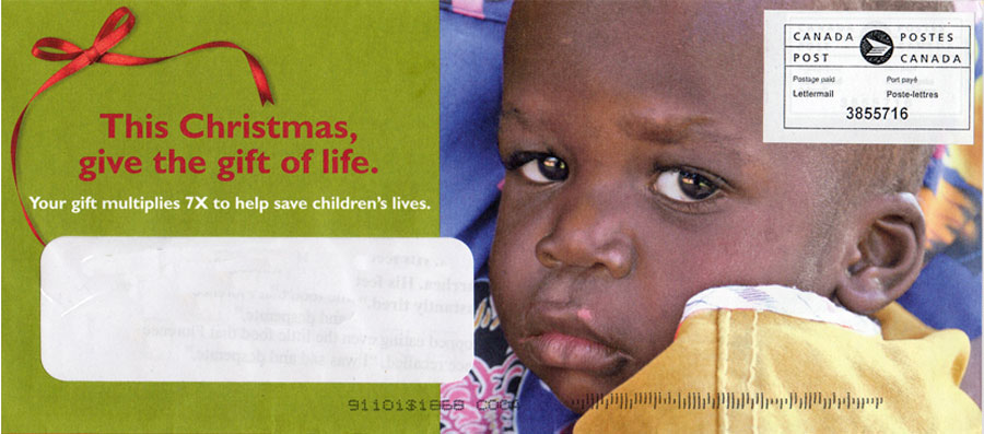 Fundraising appeal outer envelope front