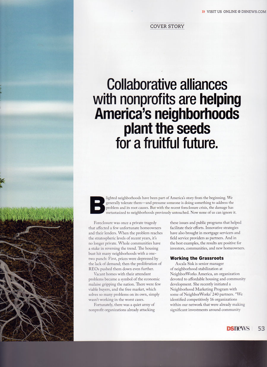 clip of magazine aticle first page
