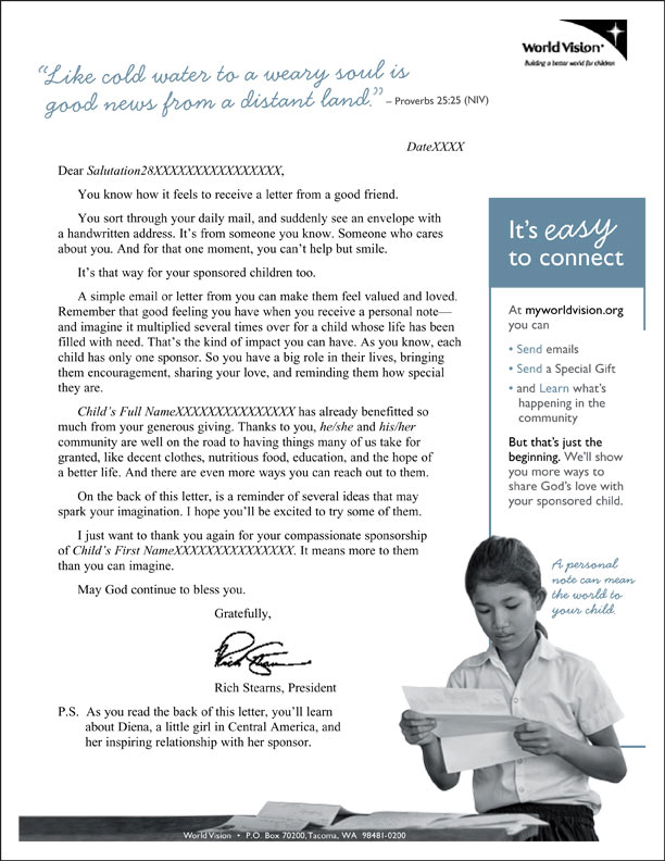 fundraising appeal letter front